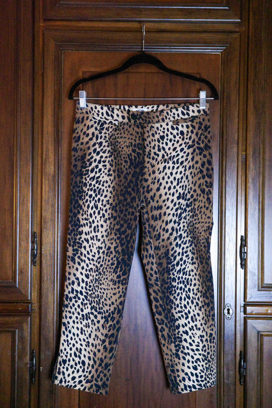 Moschino Leopard Capri Pants