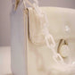 Ivory Leather Box Purse