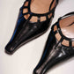 Prada Leather Cage Mules | 37