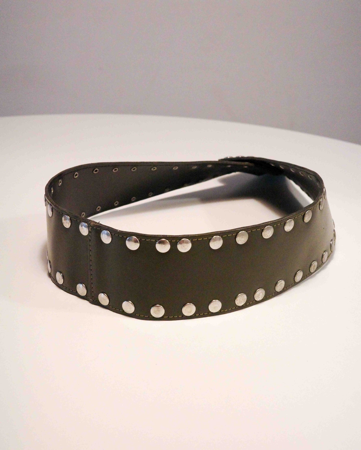Charcoal Studded Belt
