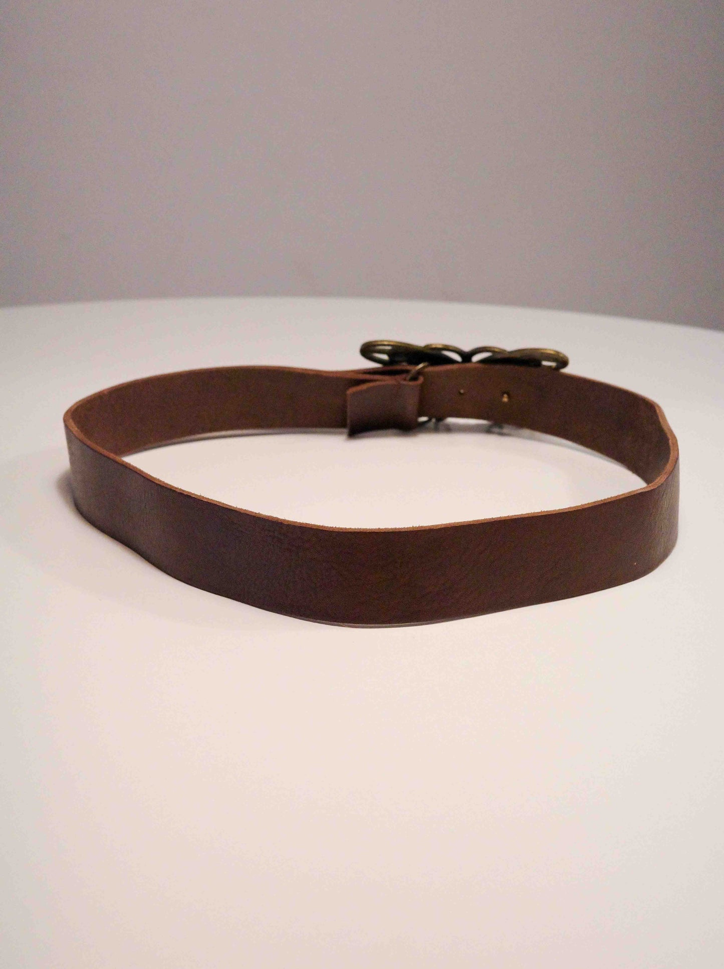 Chocolate Butterfly Leather Belt