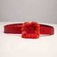 Cristinaeffe Mink Leather Belt