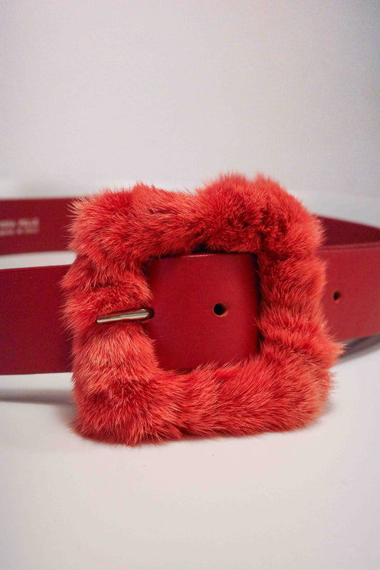 Cristinaeffe Mink Leather Belt