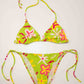 Lime Floral Bikini