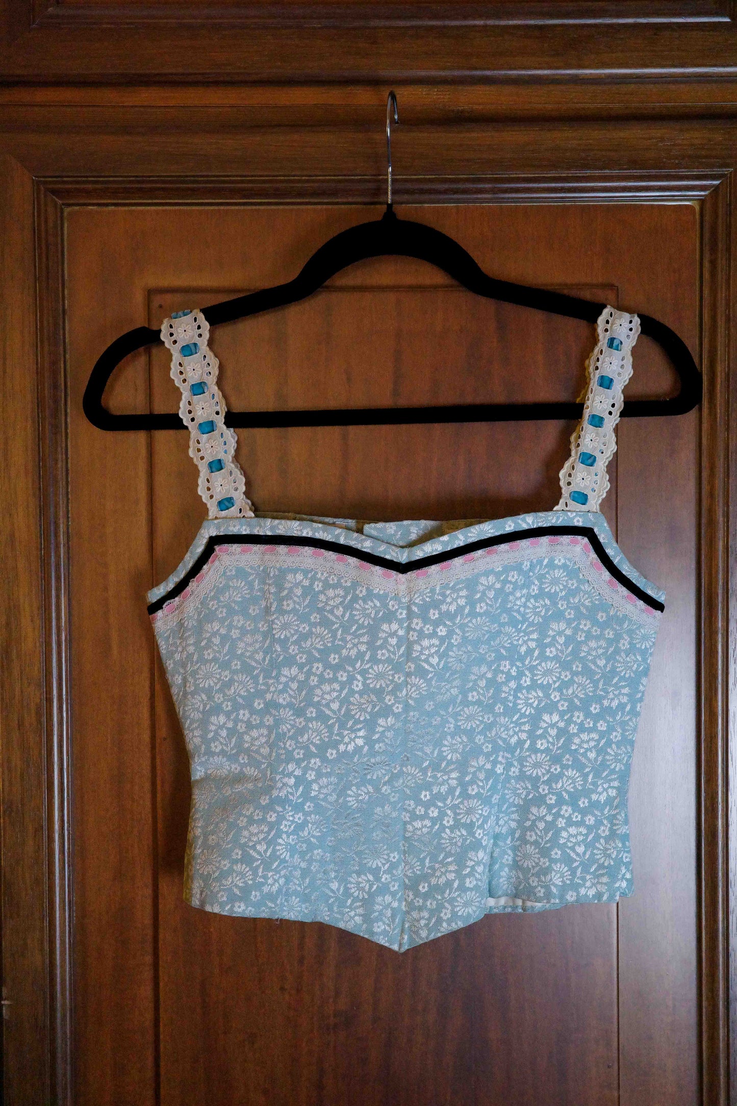Sky Blue Corset Top