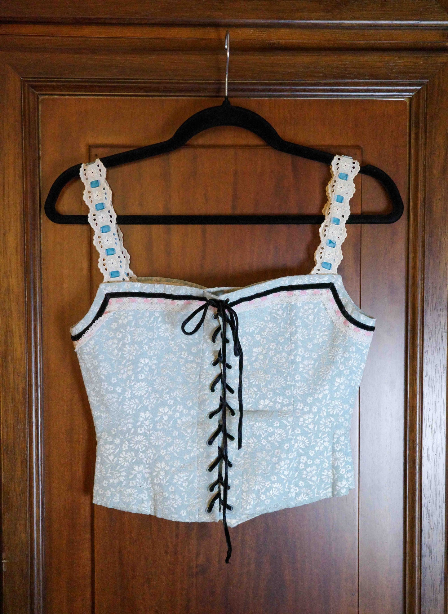 Sky Blue Corset Top