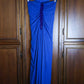 Alberta Anticoli Cobalt Beaded Gown + Stole
