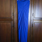 Alberta Anticoli Cobalt Beaded Gown + Stole