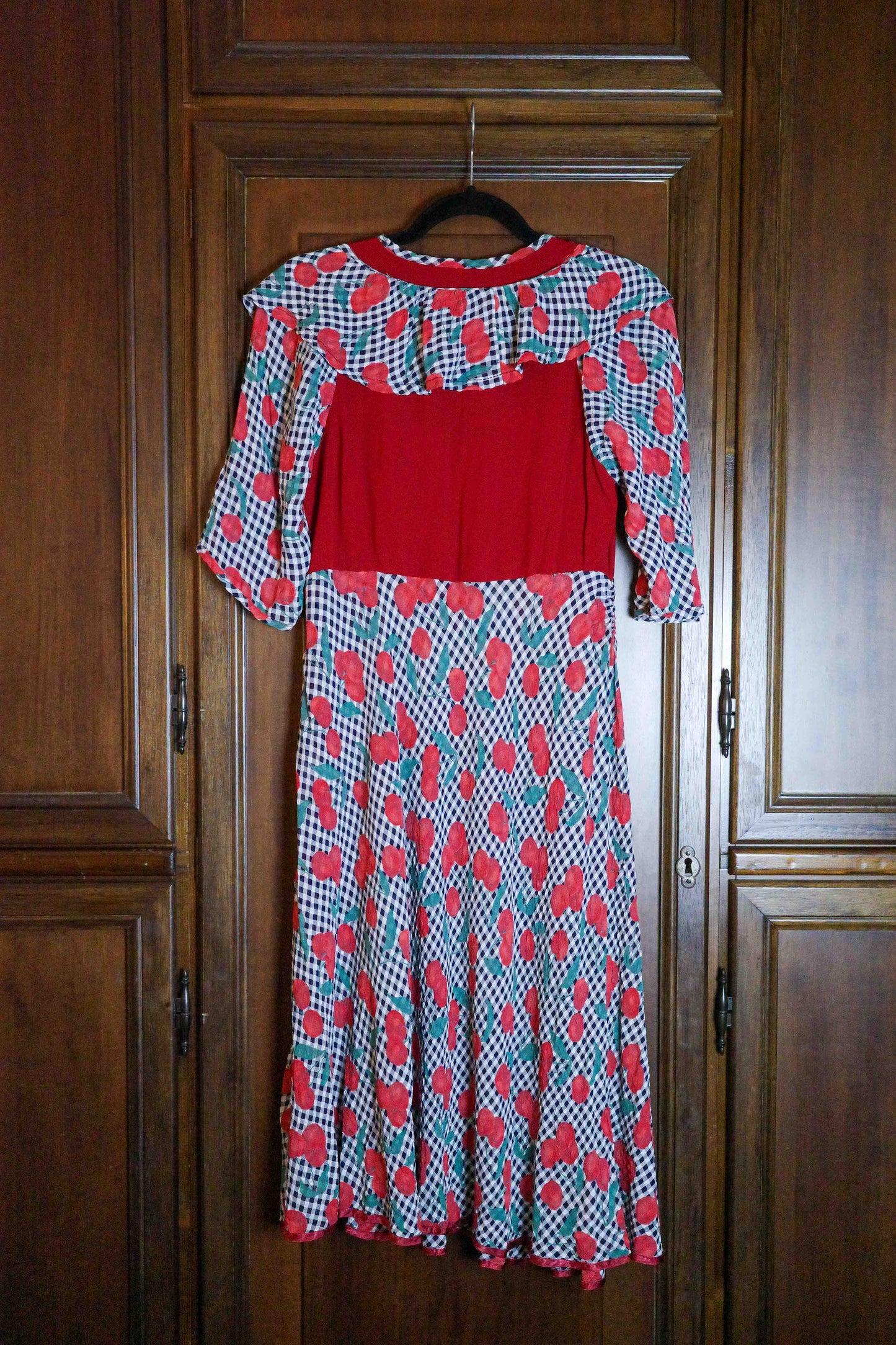Moschino Cherry Gingham Dress