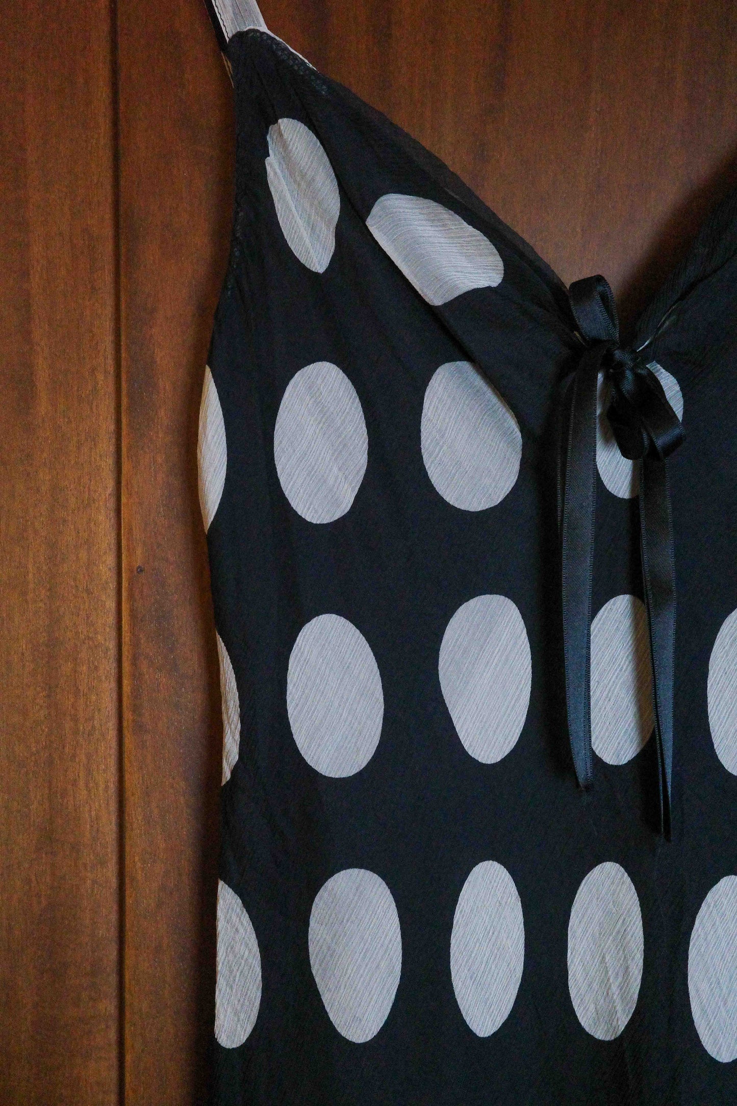 Supérior Silk Polka Dot Dress