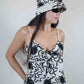 Jeff Galano Embroidered Camisole & Hat