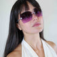 Chanel Lilac Rimless Sunglasses