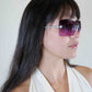 Chanel Lilac Rimless Sunglasses