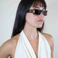 Gucci Chestnut Rectangular Sunglasses