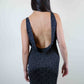 Jean Paul Gaultier Navy Lattice Dress