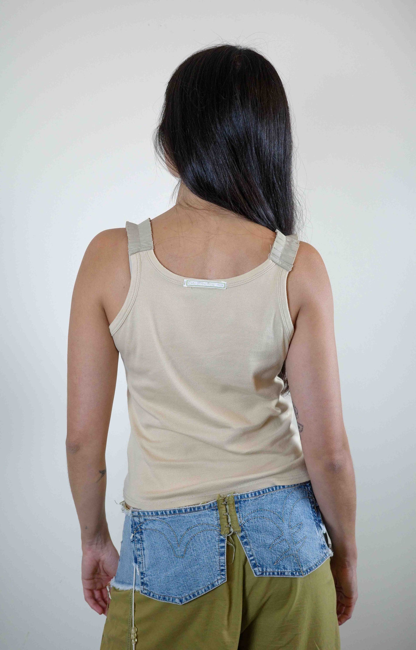 Taupe Spiral Tank Top
