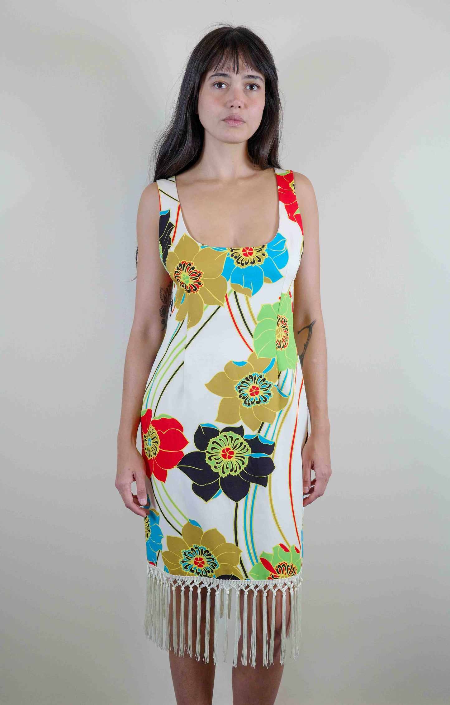 Gai Mattiolo Flora Fringe Dress