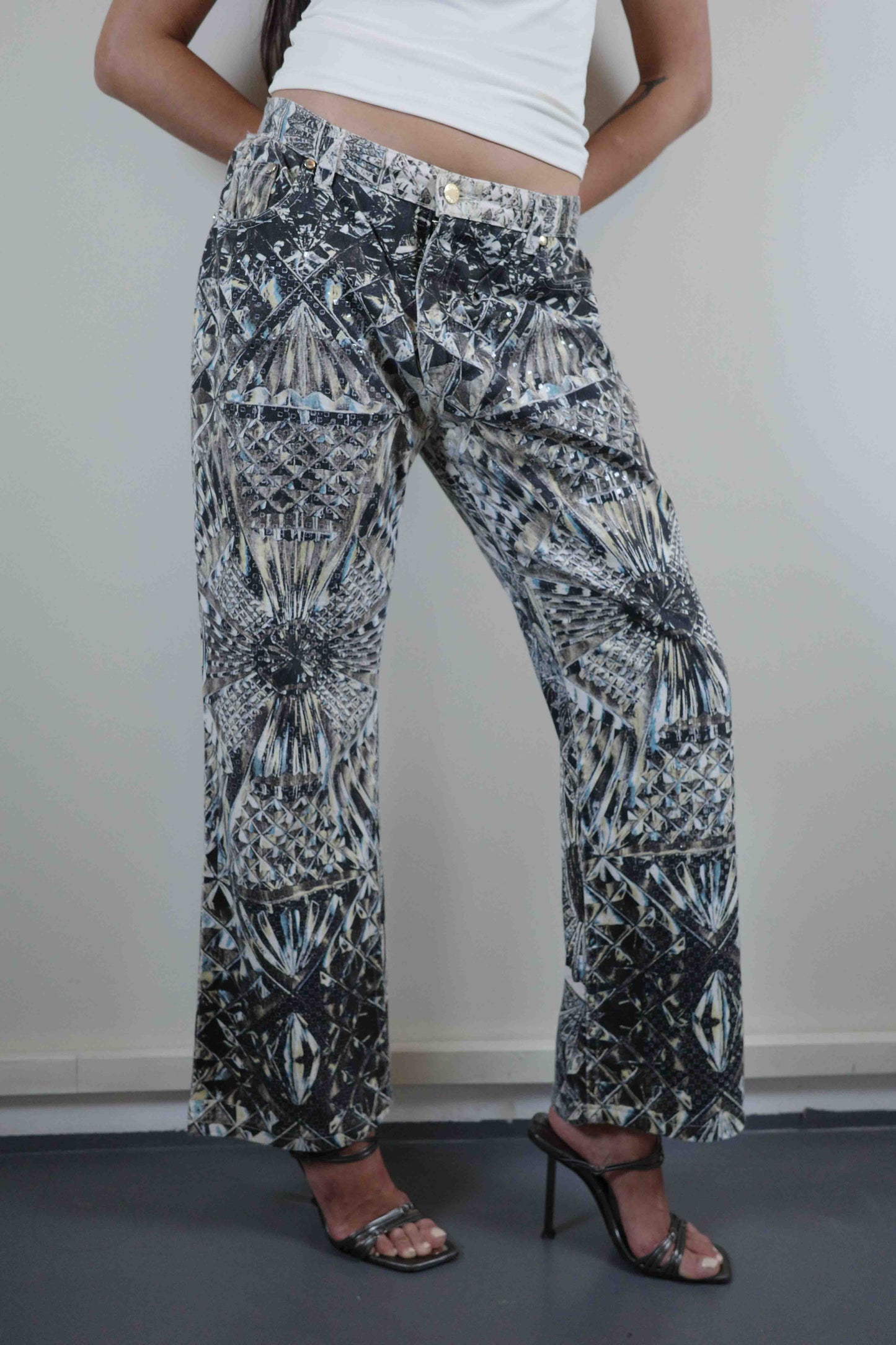 Roberto Cavalli Kaleidoscope  Sequin Pants