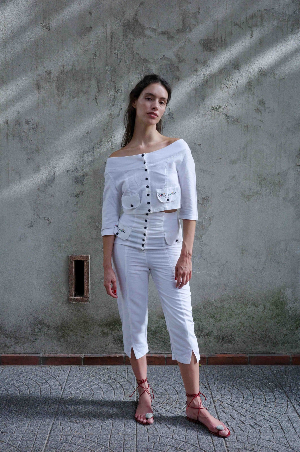 1980s Cop Copine Linen Set
