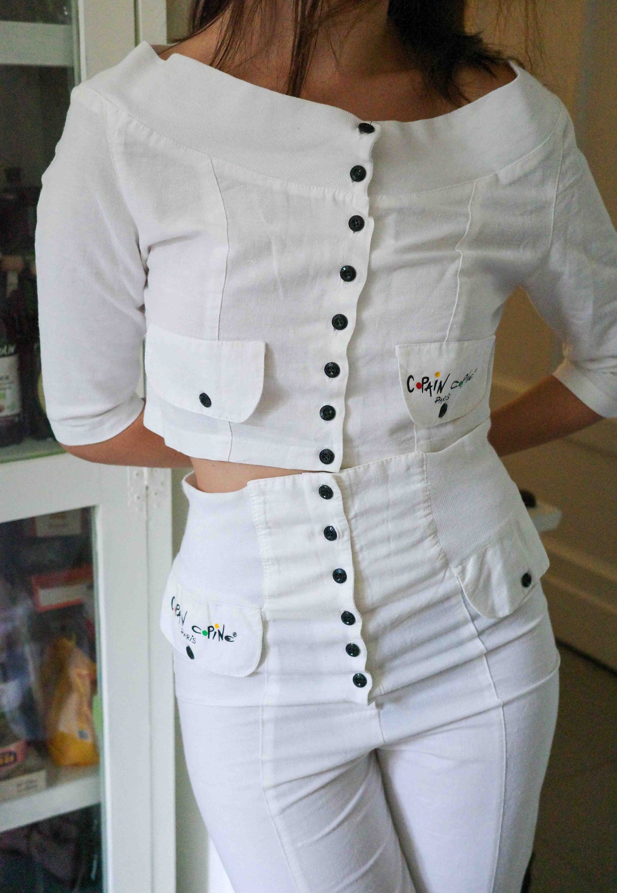 1980s Cop Copine Linen Set