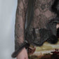List Fur Trim Lace Top