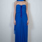 Alberta Anticoli Cobalt Beaded Gown + Stole