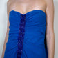 Alberta Anticoli Cobalt Beaded Gown + Stole