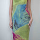 Occhi Neri Lime Illusion Slip Dress