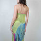 Occhi Neri Lime Illusion Slip Dress