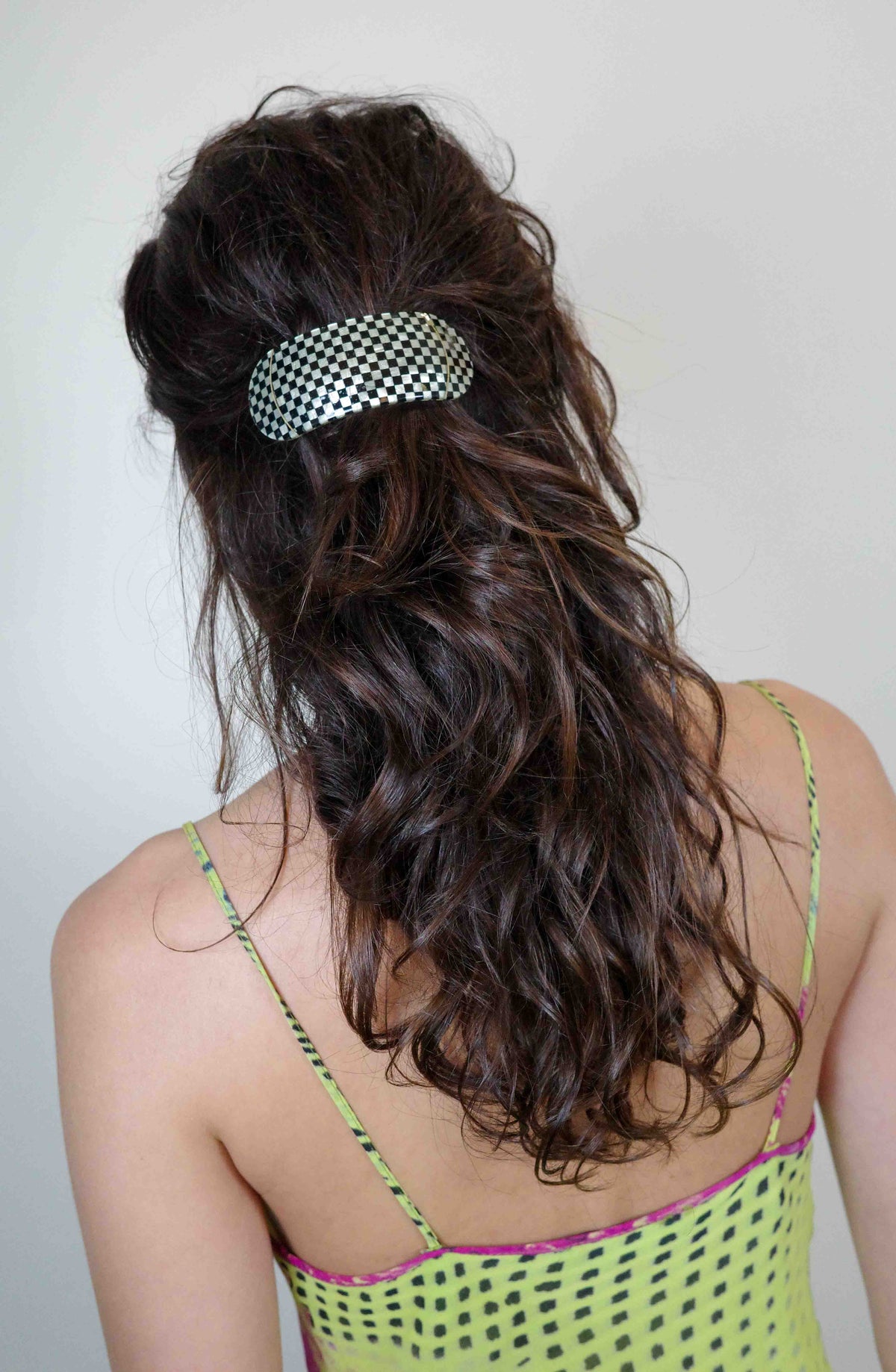 Checkerboard Barrette