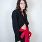 Martine Sitbon Wool Bow Dress
