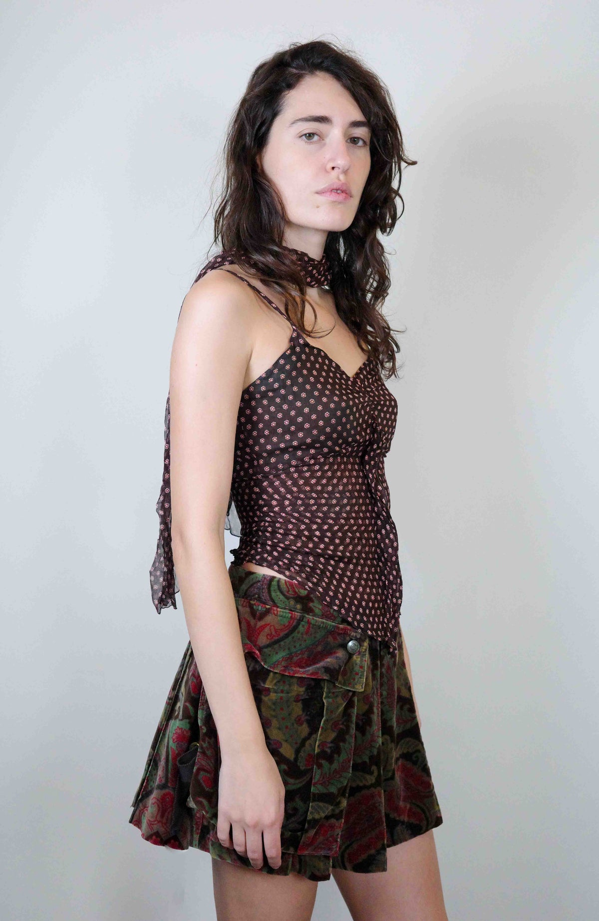 Les Olivades Mahogany Camisole + Stole