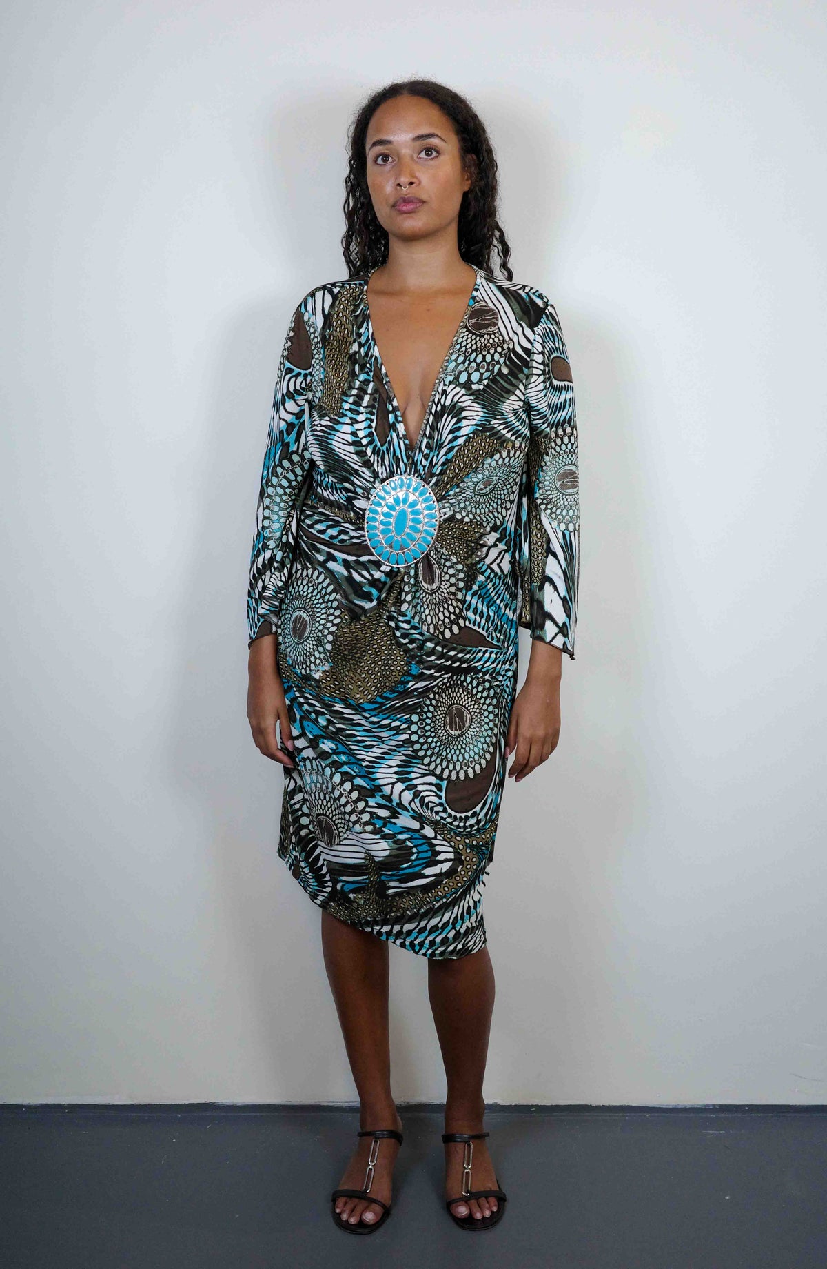 Peacock Medallion Dress