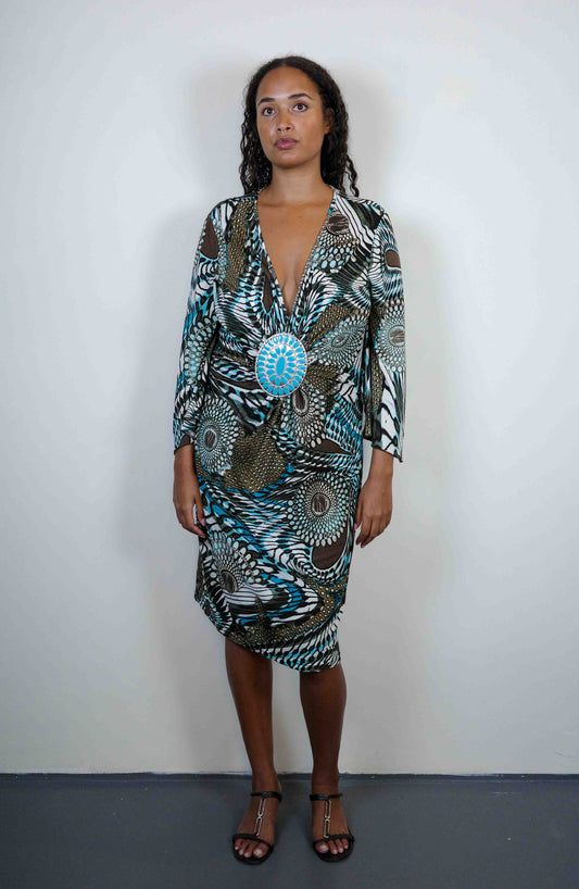 Peacock Medallion Dress