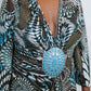 Peacock Medallion Dress