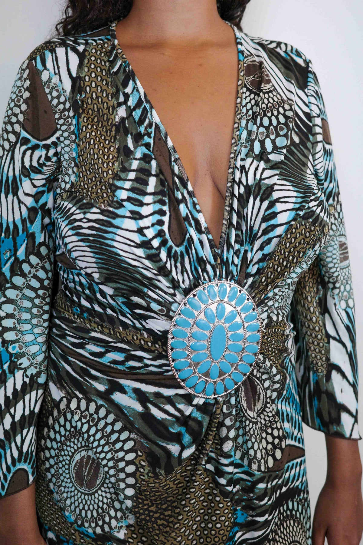 Peacock Medallion Dress