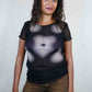 Debby Debo Silhouette Mesh Top