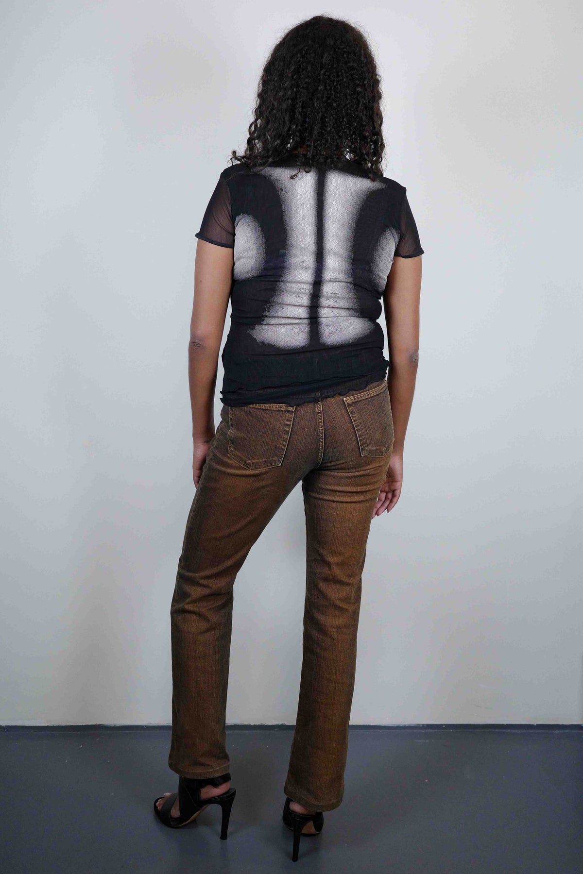 Debby Debo Silhouette Mesh Top