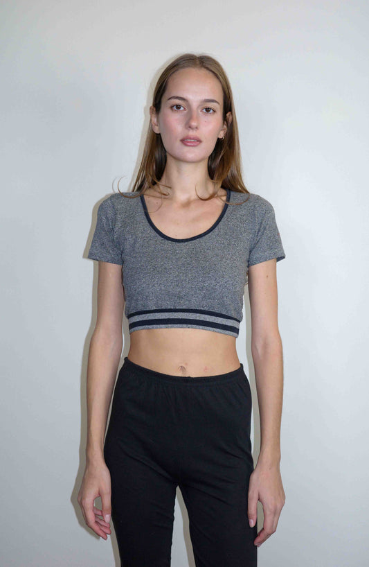 Heather Athletic Crop Top