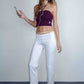 Versace Plum Halter Top