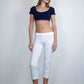 Dolce & Gabbana Navy Crop Top