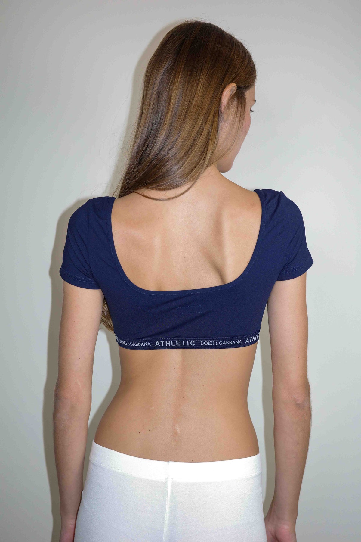 Dolce & Gabbana Navy Crop Top