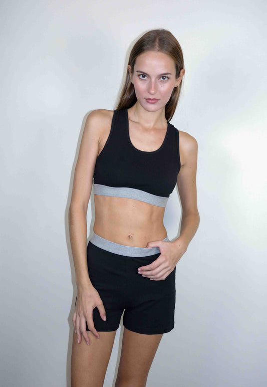3 Suisses Black Cotton Set