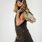 Roberto Cavalli Horse Print Leather Purse