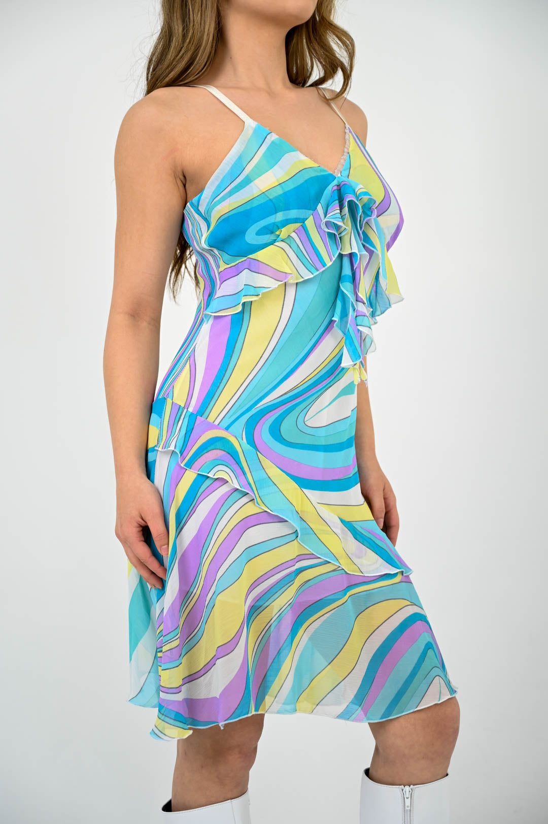 Periwinkle Swirl Dress