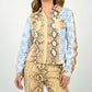 Blumarine Blue Rose Lightweight Jacket