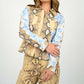 Blumarine Blue Rose Lightweight Jacket