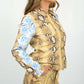 Blumarine Blue Rose Lightweight Jacket