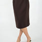 Yves Saint Laurent Hickory Wool Skirt