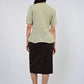 Yves Saint Laurent Hickory Wool Skirt